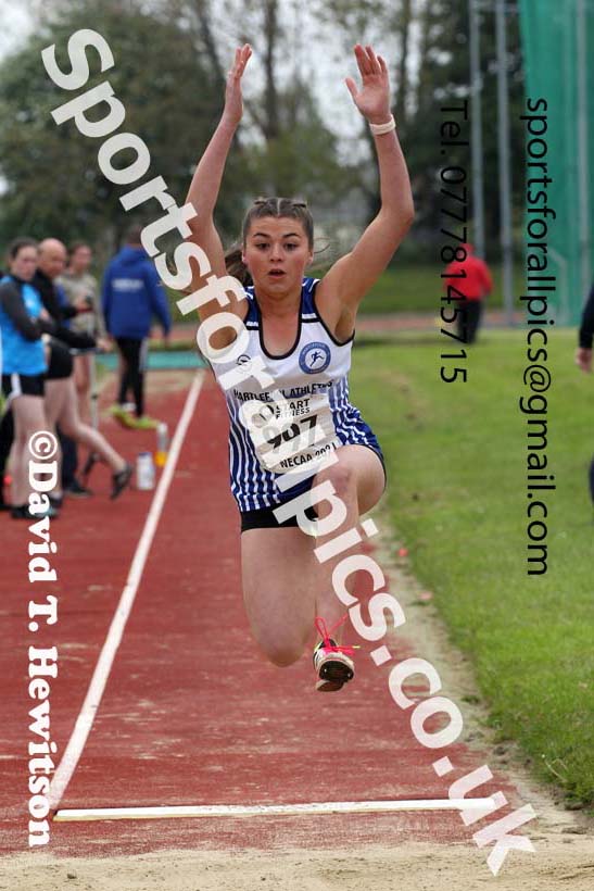 Long jump, 2021 North East Grand Prix No. 3, Monkton, Wednesday, june 2nd. Photo: David T. Hewitson/Sports for All Pics